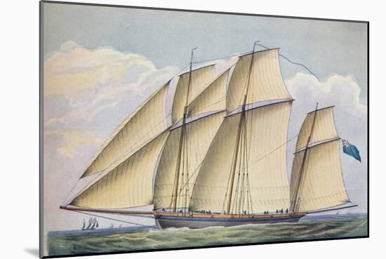 Armed Lugger Close Hauled With All Sail Set, 1825-John Rogers-Mounted Giclee Print