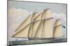 Armed Lugger Close Hauled With All Sail Set, 1825-John Rogers-Mounted Giclee Print