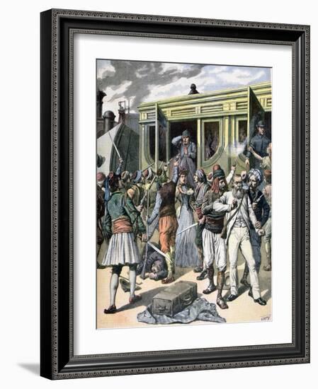 Armed Robbery in the East, 1891-Henri Meyer-Framed Giclee Print