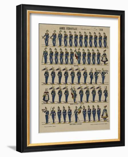 Armée piémontaise-null-Framed Giclee Print