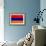 Armenia Flag Design with Wood Patterning - Flags of the World Series-Philippe Hugonnard-Framed Art Print displayed on a wall