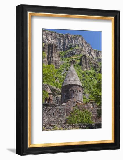 Armenia, Geghard. Geghard Monastery, Surp Astvatsatsin Church, 13th century.-Walter Bibikow-Framed Photographic Print