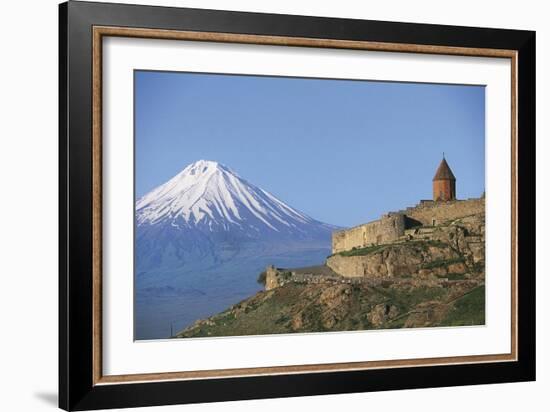 Armenia - Mount Ararat and Monastery at Khor Virap-null-Framed Giclee Print