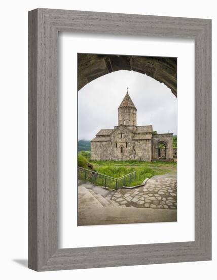 Armenia, Tatev. Tatev Monastery interior, 9th century.-Walter Bibikow-Framed Photographic Print