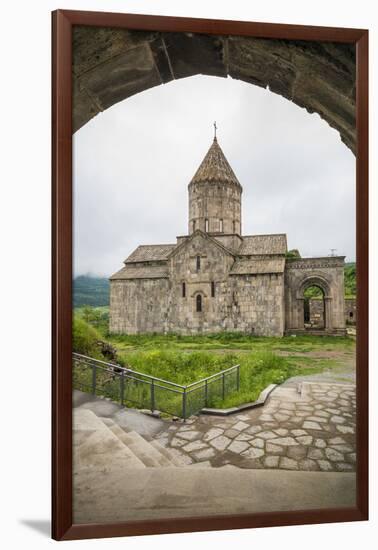 Armenia, Tatev. Tatev Monastery interior, 9th century.-Walter Bibikow-Framed Photographic Print