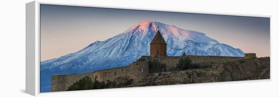Armenia, Yerevan, Ararat Plain, Khor Virap Armenian Apostolic Church Monastery-Jane Sweeney-Framed Premier Image Canvas