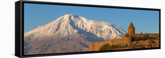 Armenia, Yerevan, Ararat Plain, Khor Virap Armenian Apostolic Church Monastery-Jane Sweeney-Framed Premier Image Canvas