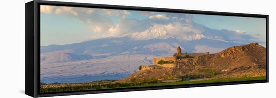 Armenia, Yerevan, Ararat Plain, Khor Virap Armenian Apostolic Church Monastery-Jane Sweeney-Framed Premier Image Canvas