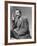 Armenian Artist Arshile Gorky Holding a Cigarette-Gjon Mili-Framed Premium Photographic Print