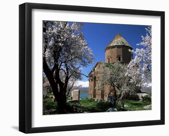 Armenian Church of Holy Cross, Akdamar Island, Lake Van, Anatolia, Turkey, Eurasia-Adam Woolfitt-Framed Photographic Print