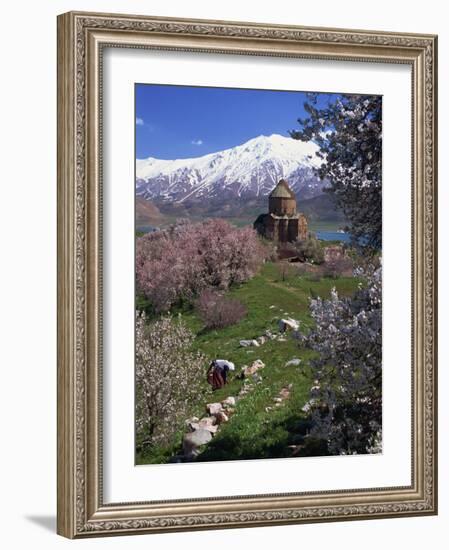 Armenian Church of the Holy Cross, on Akdamar Island, Beside Lake Van, Anatolia, Turkey-Woolfitt Adam-Framed Photographic Print