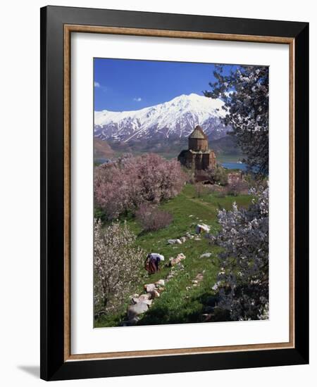 Armenian Church of the Holy Cross, on Akdamar Island, Beside Lake Van, Anatolia, Turkey-Woolfitt Adam-Framed Photographic Print