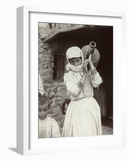 Armenian Country Girl, Yerevan, Armenia, 1880S-Dmitri Ivanovich Yermakov-Framed Photographic Print