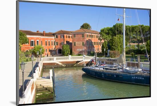 Armenian Monastery, San Lazzaro Degli Armeni, and Armenian Sail Boat, Venice, Veneto, Italy-Guy Thouvenin-Mounted Photographic Print