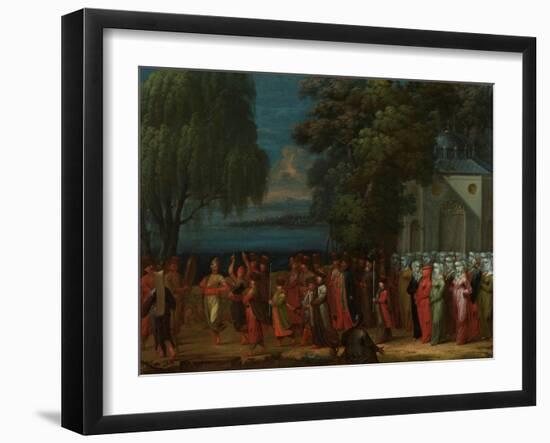 Armenian Wedding, 1720-37-Jean Baptiste Vanmour-Framed Giclee Print