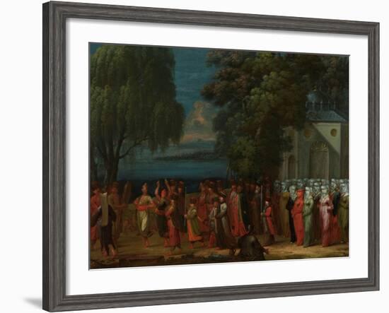 Armenian Wedding, 1720-37-Jean Baptiste Vanmour-Framed Giclee Print