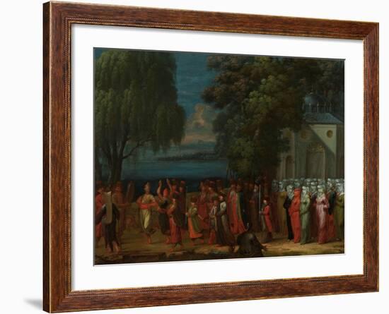 Armenian Wedding, 1720-37-Jean Baptiste Vanmour-Framed Giclee Print