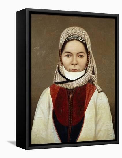 Armenian Woman from Isfahan, Painting, 20th Century-null-Framed Premier Image Canvas