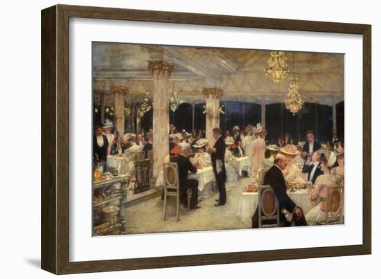 Armenonville, le soir du Grand Prix de Longchamp-Henri Gervex-Framed Giclee Print