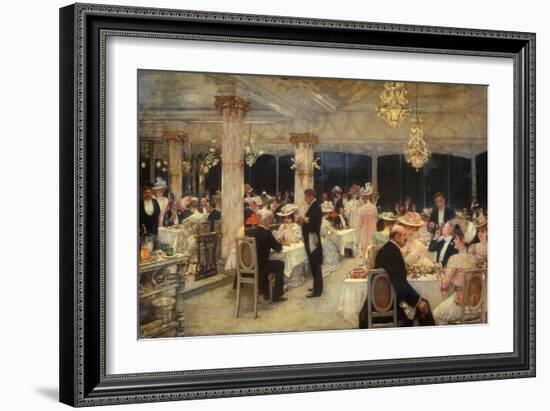 Armenonville, le soir du Grand Prix de Longchamp-Henri Gervex-Framed Giclee Print