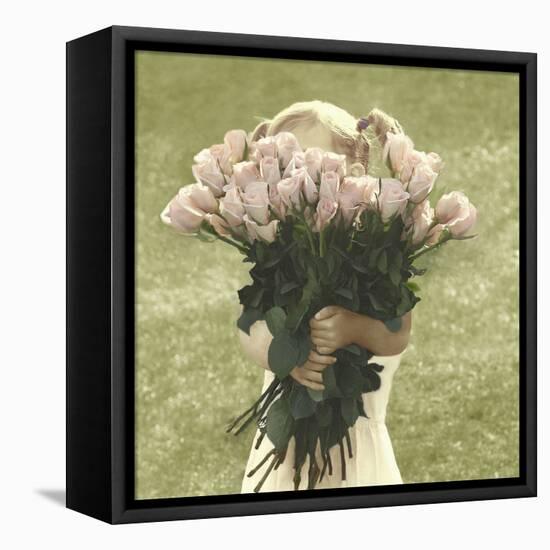 Armful of Roses-Betsy Cameron-Framed Stretched Canvas