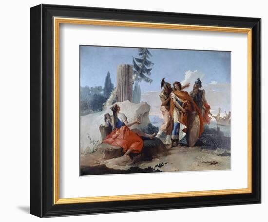 Armida Abandoned by Rinaldo-Giovanni Battista Tiepolo-Framed Giclee Print