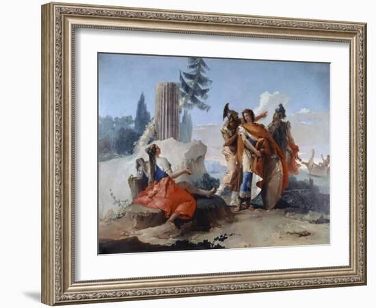 Armida Abandoned by Rinaldo-Giovanni Battista Tiepolo-Framed Giclee Print