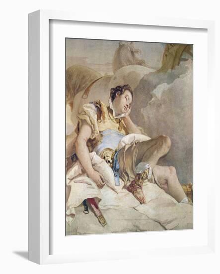 Armida Adbucting the Sleeping Rinaldo, Detail of Rinaldo-Giovanni Battista Tiepolo-Framed Giclee Print