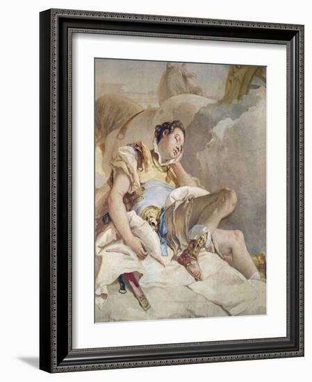 Armida Adbucting the Sleeping Rinaldo, Detail of Rinaldo-Giovanni Battista Tiepolo-Framed Giclee Print