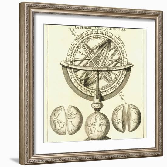 Armillary Sphere, 18th Century Artwork-Detlev Van Ravenswaay-Framed Premium Photographic Print