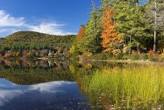 Autumn in Crystal Lake with Eaton, New Hampshire-Armin Mathis-Photographic Print