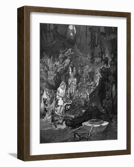 Arminius Defeats Romans-Alphonse Mucha-Framed Art Print