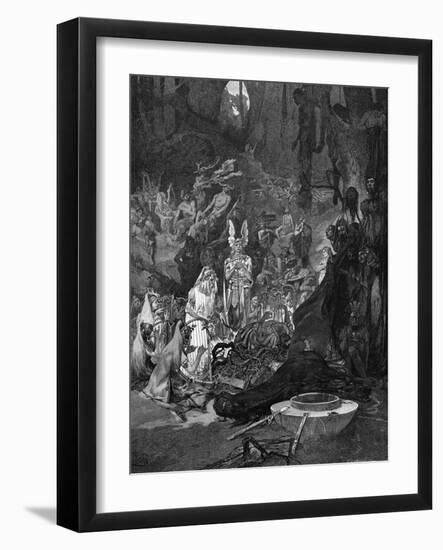 Arminius Defeats Romans-Alphonse Mucha-Framed Art Print