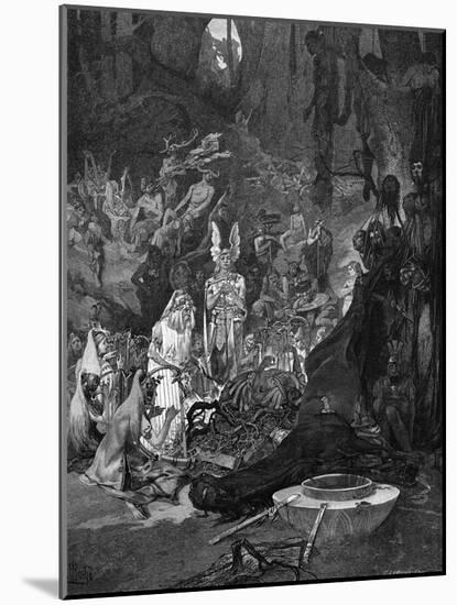 Arminius Defeats Romans-Alphonse Mucha-Mounted Art Print