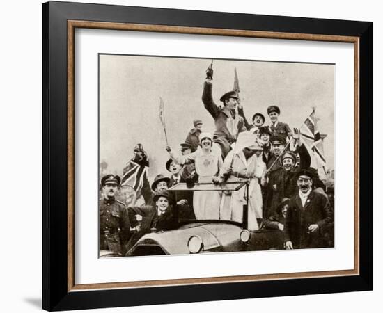 Armistice Day Celebrations 1918-null-Framed Photographic Print