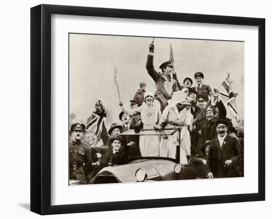 Armistice Day Celebrations 1918-null-Framed Photographic Print