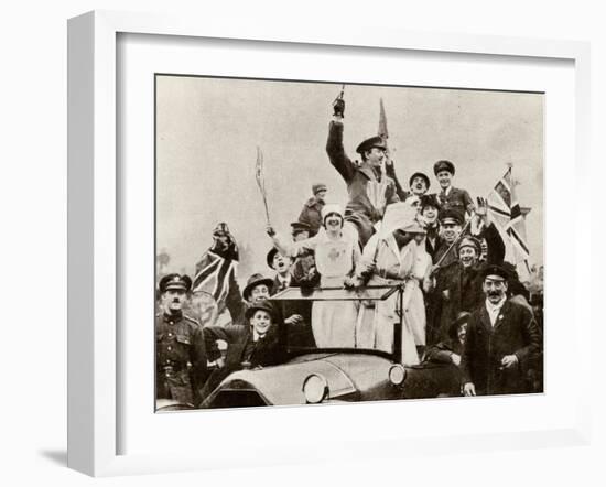 Armistice Day Celebrations 1918-null-Framed Photographic Print