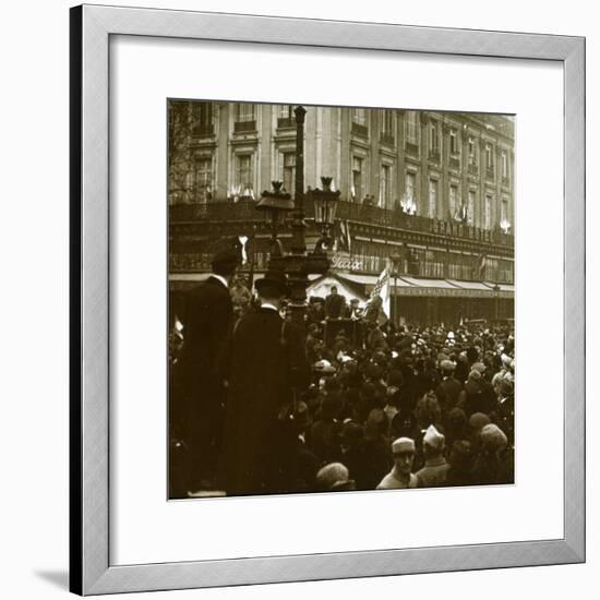 Armistice, Paris, 1918-Unknown-Framed Photographic Print