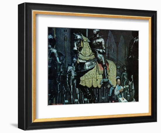 "Armor", November 3,1962-Norman Rockwell-Framed Giclee Print