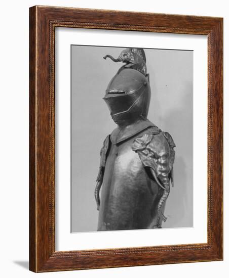 Armor Worn by Danish King Christian Iv, Carousels Decorated with Elephant Heads-null-Framed Photographic Print