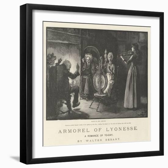 Armorel of Lyonesse, a Romance of To-Day-Frederick Barnard-Framed Giclee Print