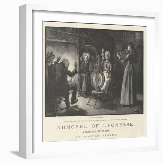 Armorel of Lyonesse, a Romance of To-Day-Frederick Barnard-Framed Giclee Print