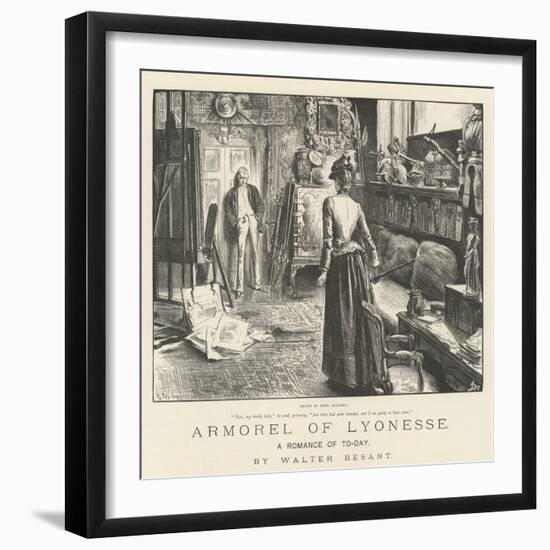 Armorel of Lyonesse, a Romance of To-Day-Frederick Barnard-Framed Giclee Print