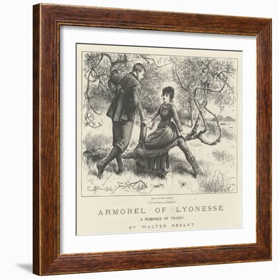 Armorel of Lyonesse, a Romance of To-Day-Frederick Barnard-Framed Giclee Print