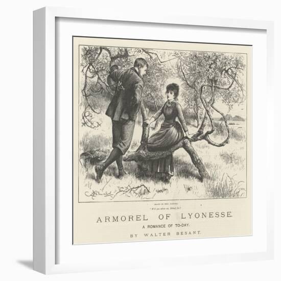 Armorel of Lyonesse, a Romance of To-Day-Frederick Barnard-Framed Giclee Print