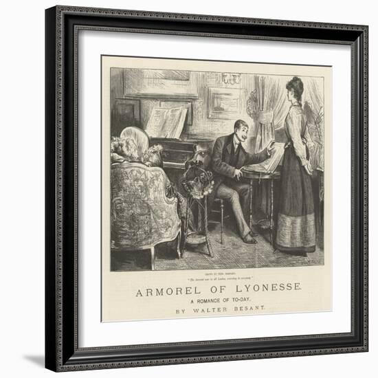 Armorel of Lyonesse, a Romance of To-Day-Frederick Barnard-Framed Giclee Print