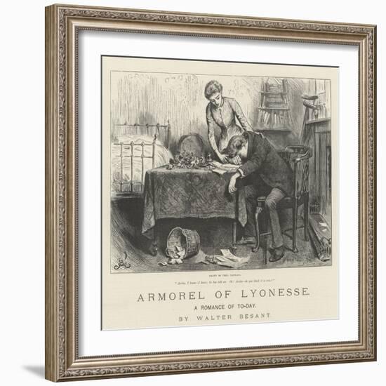 Armorel of Lyonesse, a Romance of To-Day-Frederick Barnard-Framed Giclee Print