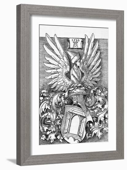 'Armorial Bearings of the Durer Family', 1523, (1906)-Albrecht Durer-Framed Giclee Print