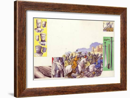 Armour During the Era of the Crusades-Pat Nicolle-Framed Giclee Print