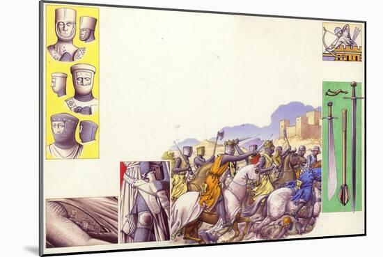 Armour During the Era of the Crusades-Pat Nicolle-Mounted Giclee Print